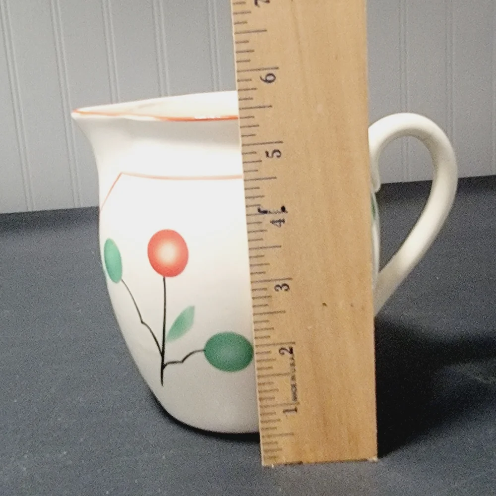 Vintage Hand Painted‎ Czechoslovakia Milk Pitcher